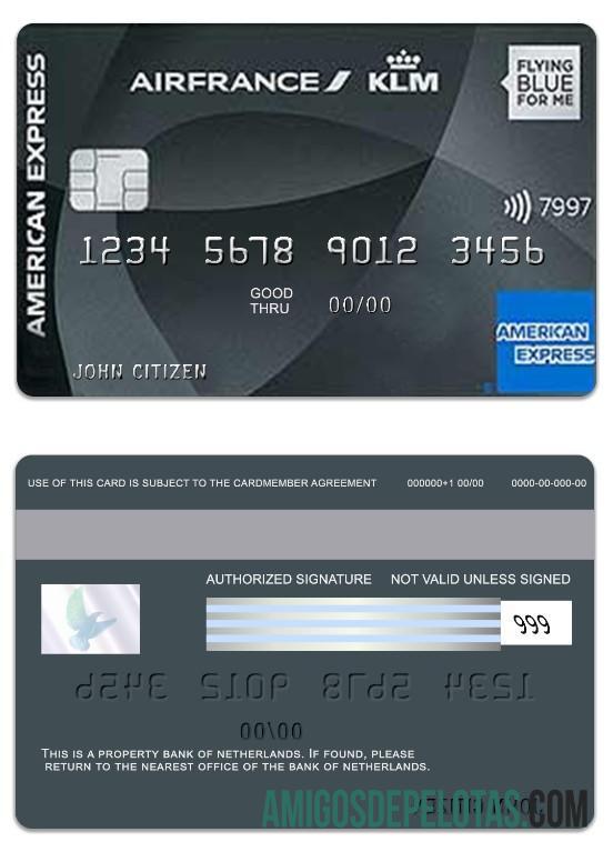Netherlands Bank Of Netherlands American Express Flying Blue Platinum example
